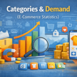 Categories and demand in e-commerce statistics with product trends category performance and consumer demand elements